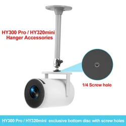 ThundeaL Wall Mount Metal Ceiling Projector Stand 6mm Thread 21 cm Firm Universal Projector 1/4 BracketHanger Mounting Kit