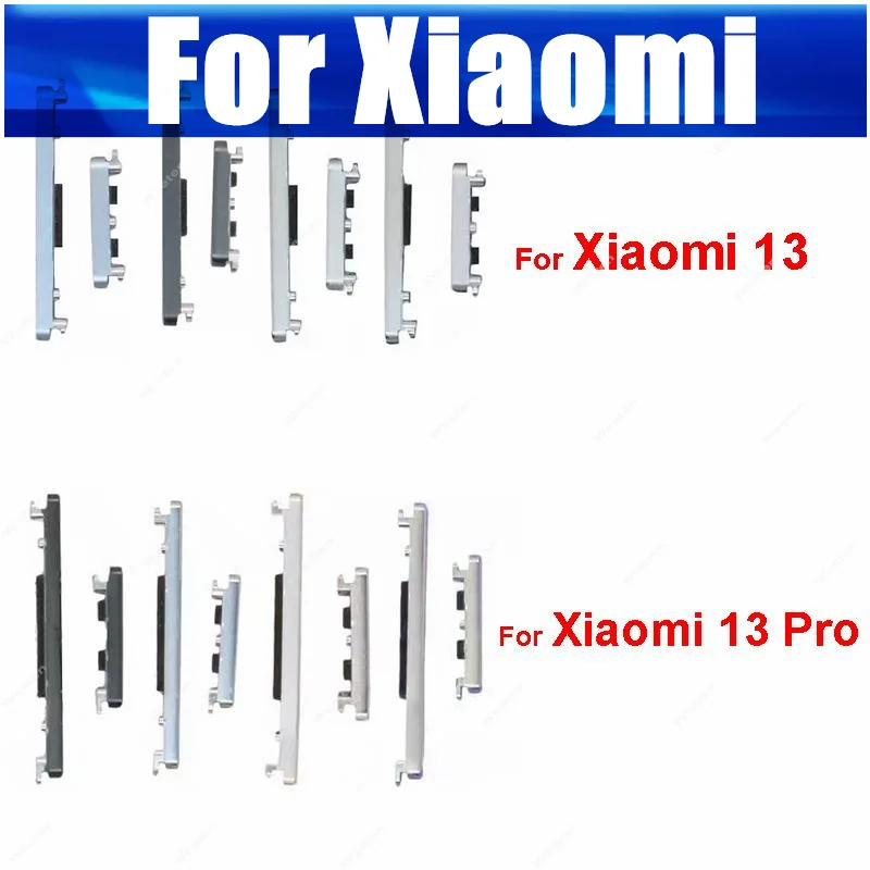 

Power Volume Button For Xiaomi 13 13 Pro ON OFF Side Power Volume Buttons Up Down Side Keys Switch Replacement Repair Parts New