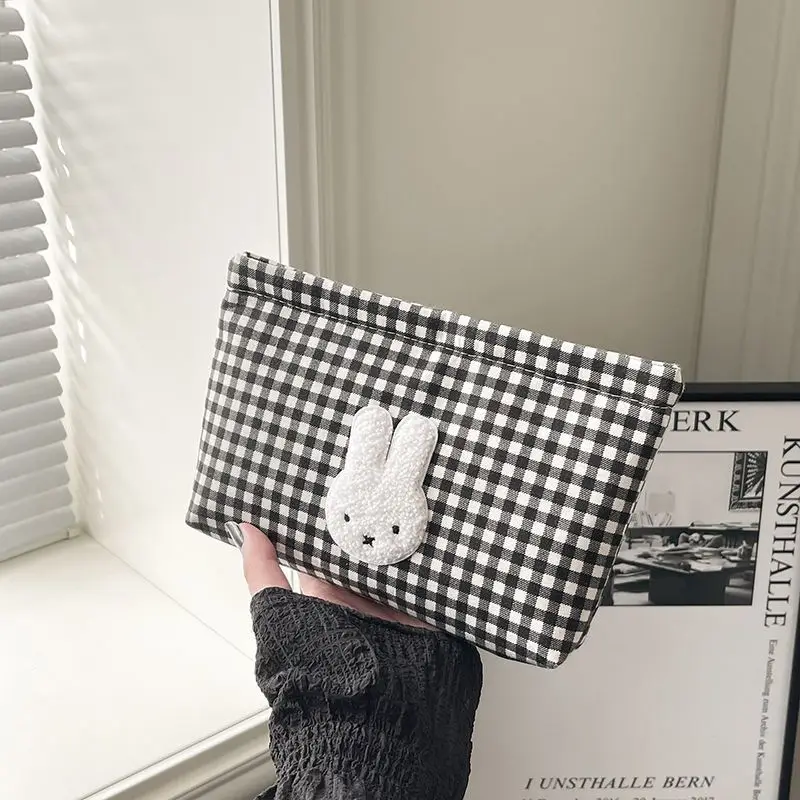 New Miffy Cute Kawaii High-Value Gift Makeup Bag Two-Dimensional Cartoon Creative Student Large Capacity Stationery Storage Bag