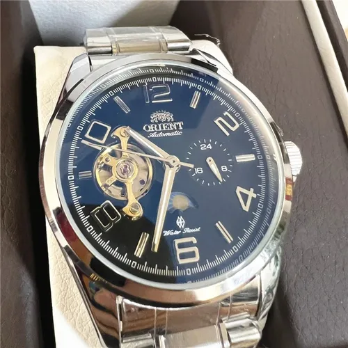 Imagen 2 del producto Relojes Orient Luxury para hombre, relojes mecánicos, fechas de luz nocturna, relojes deportivos militares de cuero, relojes para hombre