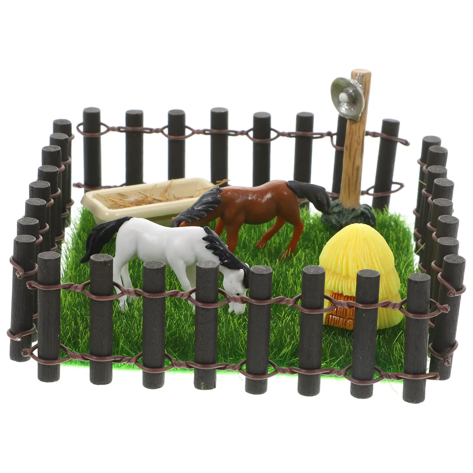 

Набор миниатюрных стабилизированных моделей для сказочного сада: креативный DIY-декор, реалистичный конюшня-ферма для ландшафтного дизайна