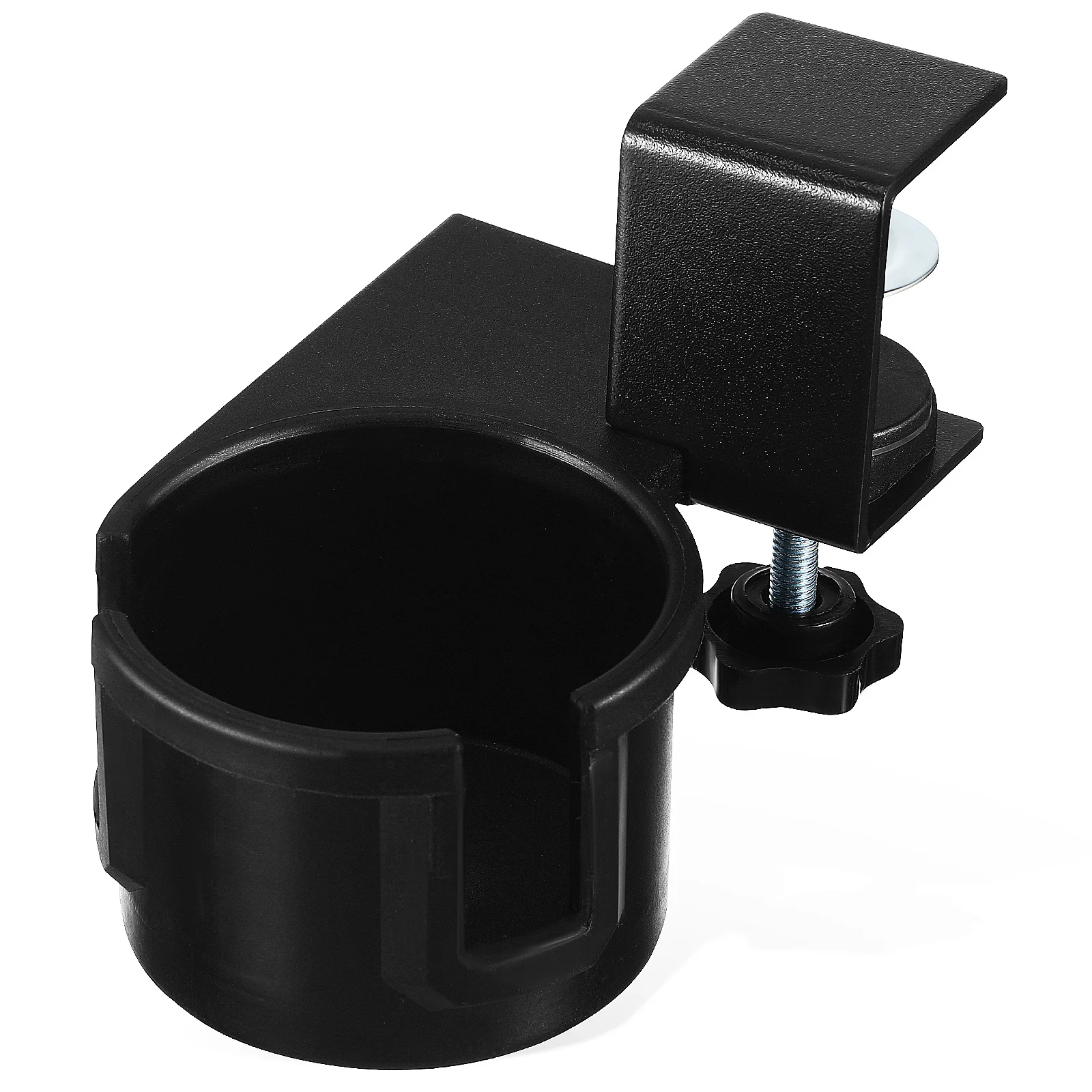 Portabicchieri da scrivania universale con clip sul morsetto del bordo del tavolo, regolazione a 180 gradi, ambiente di lavoro ordinato, materiale robusto