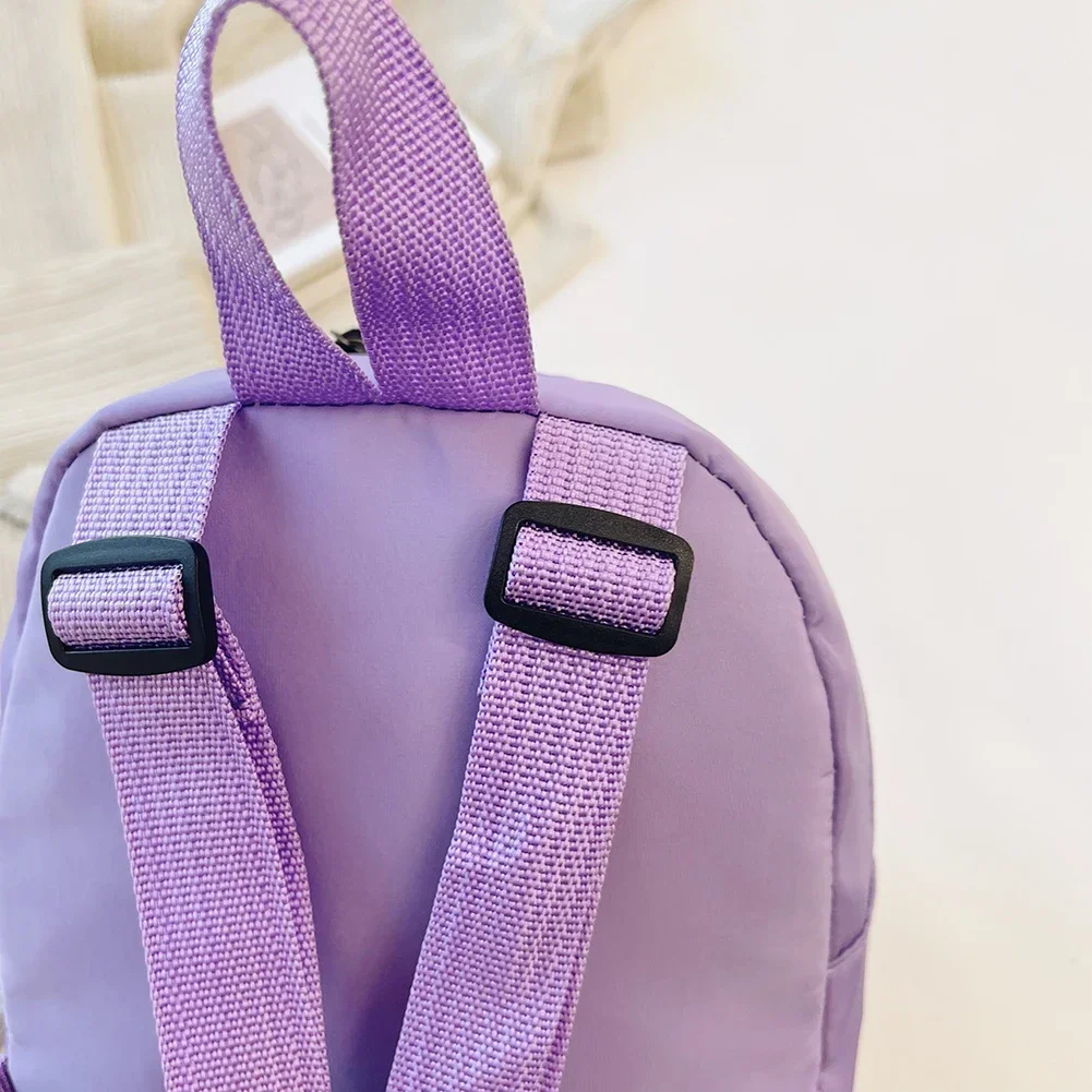 Women Backpack Solid Color Preppy Style Backpack Student School Traveling High Capacity Handbags Nylon Material Knapsack