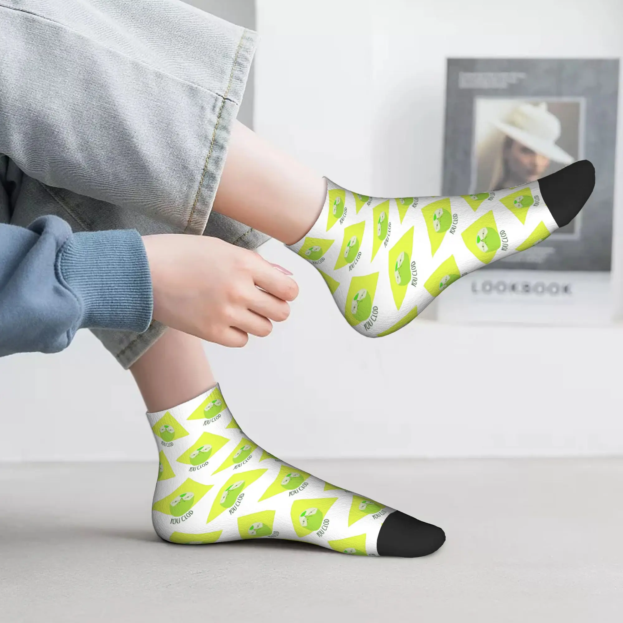 

Всесезонные носки You Clod Peridot Steven Universe, спортивные носки в стиле Харадзюку, мягкие чулки в стиле хип-хоп для мужчин и женщин, подарки