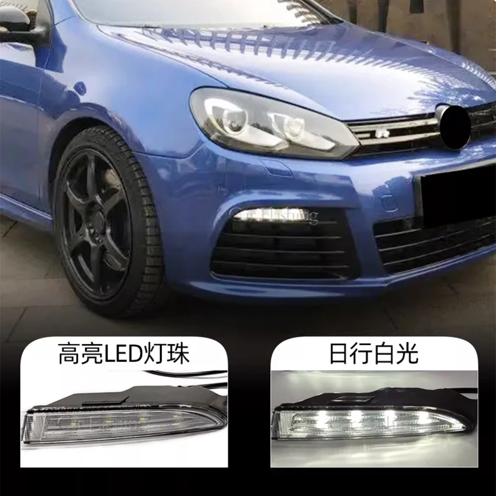 

Car-Styling Car LED Front Bumper Light DRL Daytime Running Light Fog lamp For VW Golf 6 MK6 R20 2009 2010 2011 2012 2013