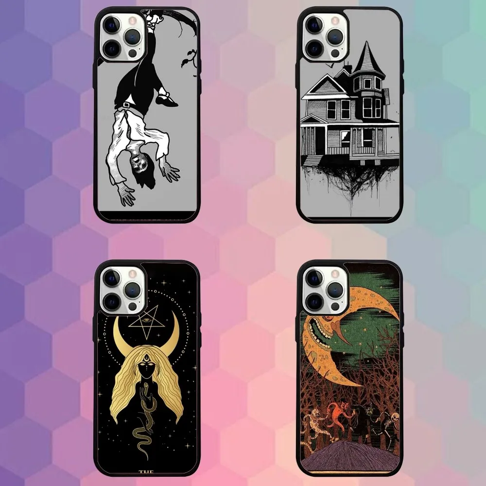 

Phasmophobia Tarot Card Phone Case For iPhone 16e,16,15,14,13,12,11,Plus,Pro,Max,Mini Magsafe Magnetic Wireless Charging