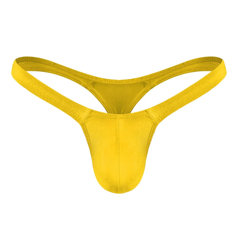 Comfy Fashion Mens Underwear G String Lightweight Low-rise Sexy Bikini Slimming Soft Solid Stretch Bluge Pouch