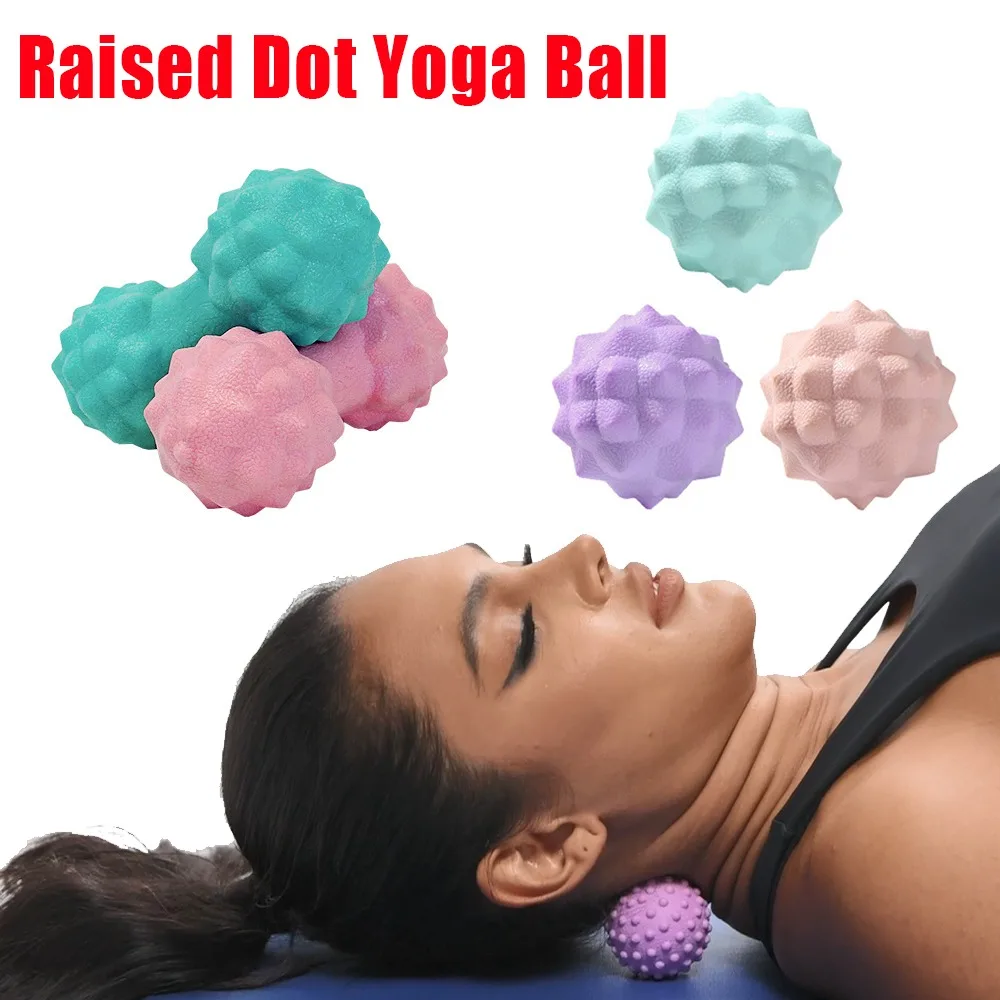 

Massage Fascia Ball 3D Floating Solid Muscle Targeting Peanut Shape Roller Hand Shoulder Neck And Foot Massage Fitness Yoga Ball