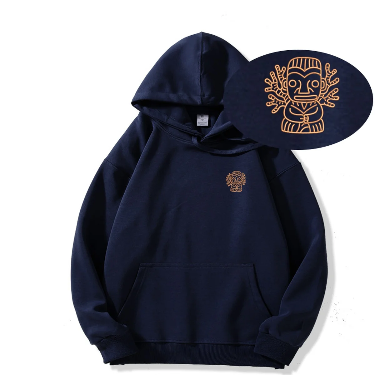 

Premium Tiki Embroidery Hoodie Y2K Streetwear for Men Women-man clothing sudaderas Entertainment Embroideried Sweatshirt Hoodies