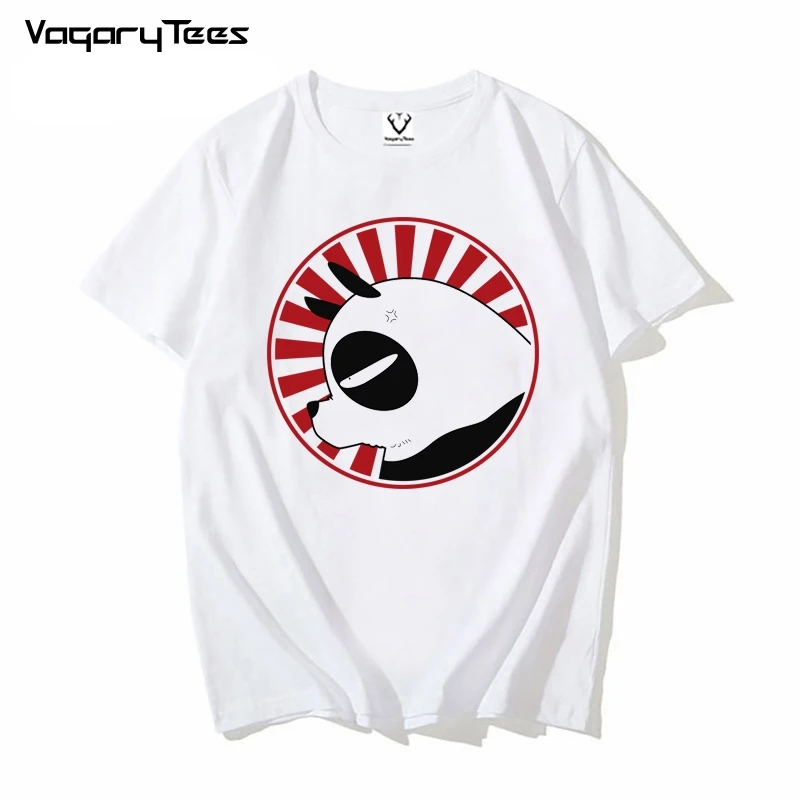 New White Casual Tshirt Unisex Streetwear Kawaii Otaku Tee Saotome Genma Panda Ranma 1/2 Funny Anime t shirt Men Homme