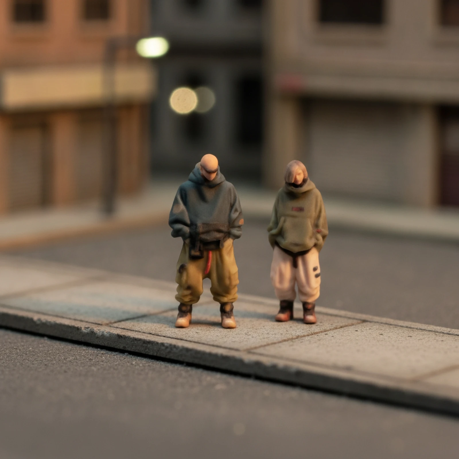 Couple Miniature Figure Finished Miniature Couple Figures Diorama Figures Realistic Resin Figurines Detailed for Hobbyists