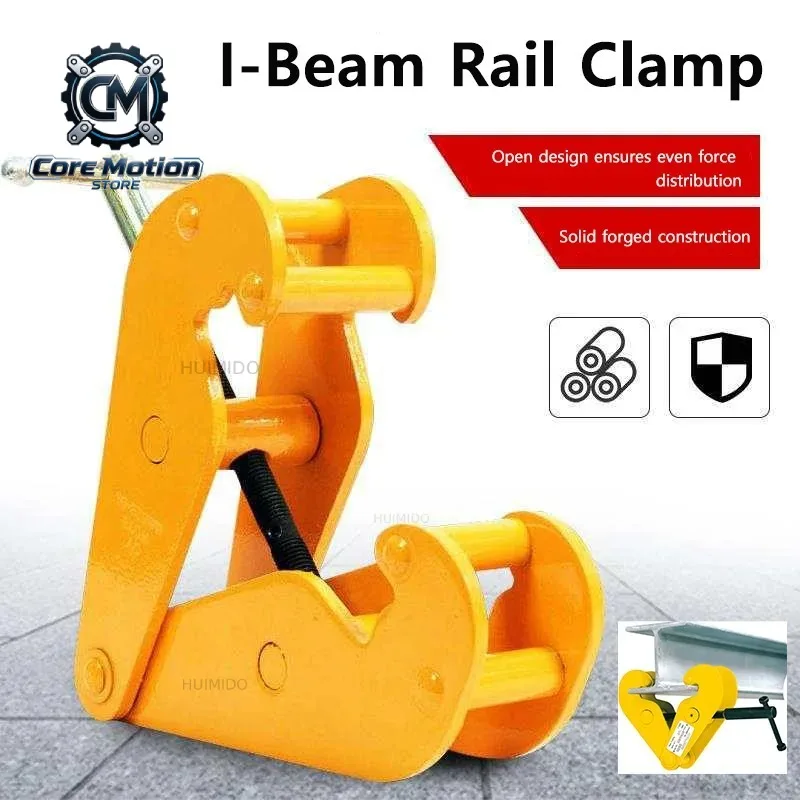1/2/3/5Ton Load Vertical Beam Clamp Heavy Duty 2.9-8.6Inch Opening Range Beam Clamps for Rigging Dual-Purpose Steel Beam Clamp