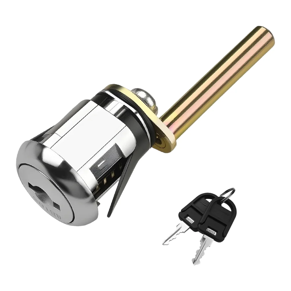 Zinc Alloy Filing Cabinet Rotary Latch Lock-With 2 Keys Triple-Drawer For Office Storage Furniture Central Lock With Locking Bar