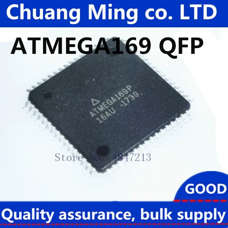 20pcs/lots ATMEGA169 ATMEGA169PA-AU ATMEGA169PV-8AU ATMEGA169P-16AU Microcontroller chip TQFP-64 Quick delivery of Spot Stock