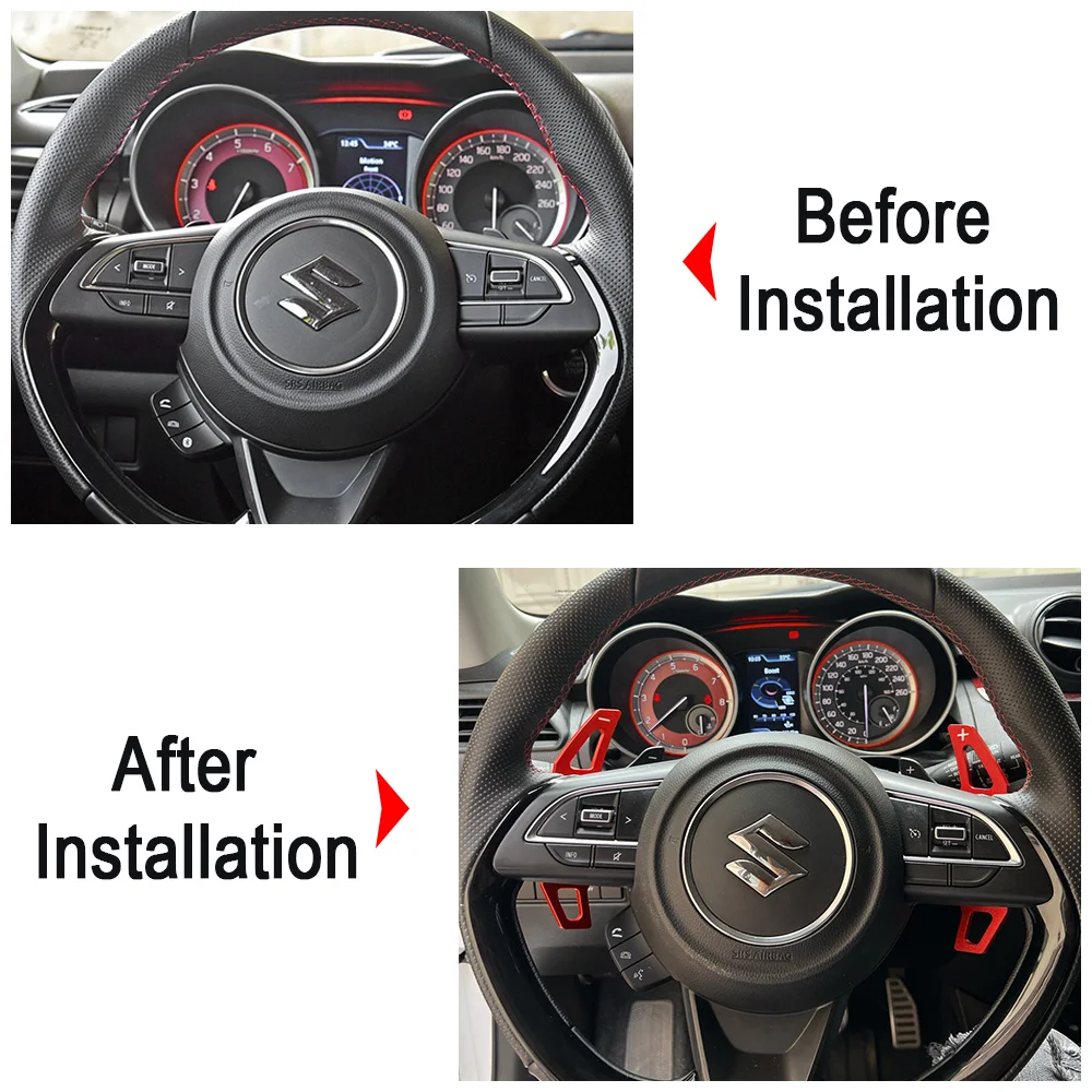 Dekor Inox Volant Suzuki Swift Sport 2017-2024 - Accessoire Intérieur Élégant 1 Pièce