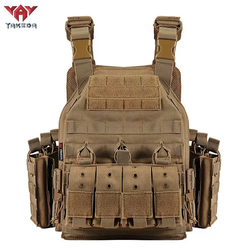 

YAKEDA Тактический жилет Быстросъемный жилет Полевые принадлежности для улицы Износостойкое приключенческое снаряжение Камуфляжная одежда