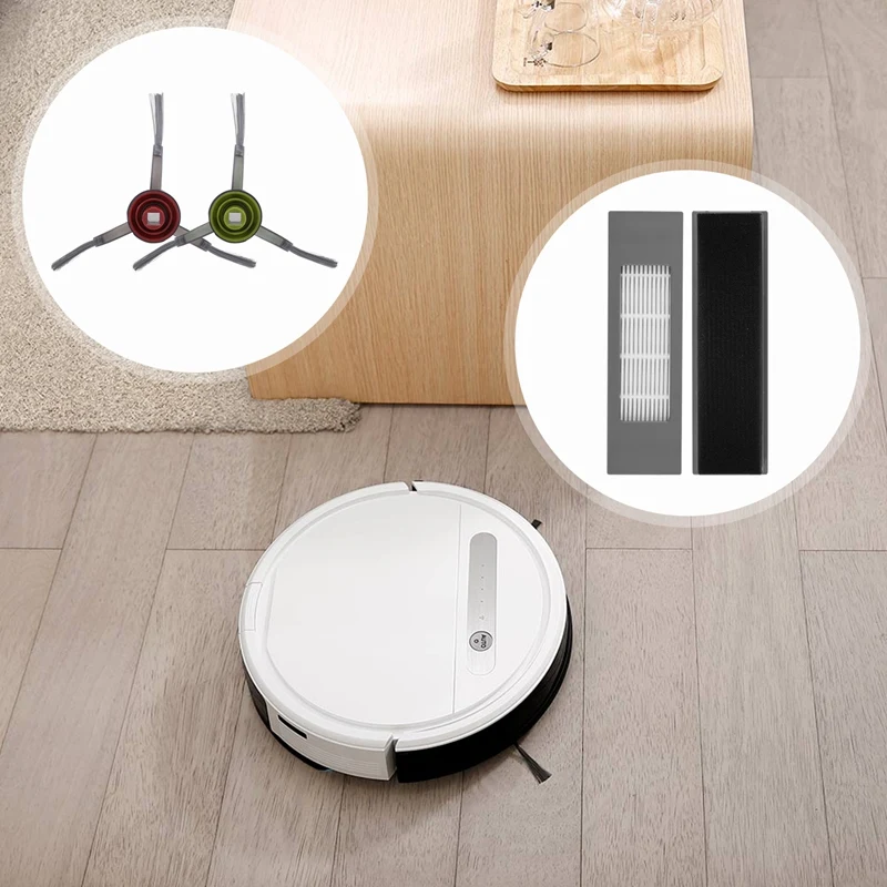 Ecovacs,deebot,ozmo,t8,t9,t8,aivi,掃除機アクセサリーに適したエッジフィルター付きローラーブラシ