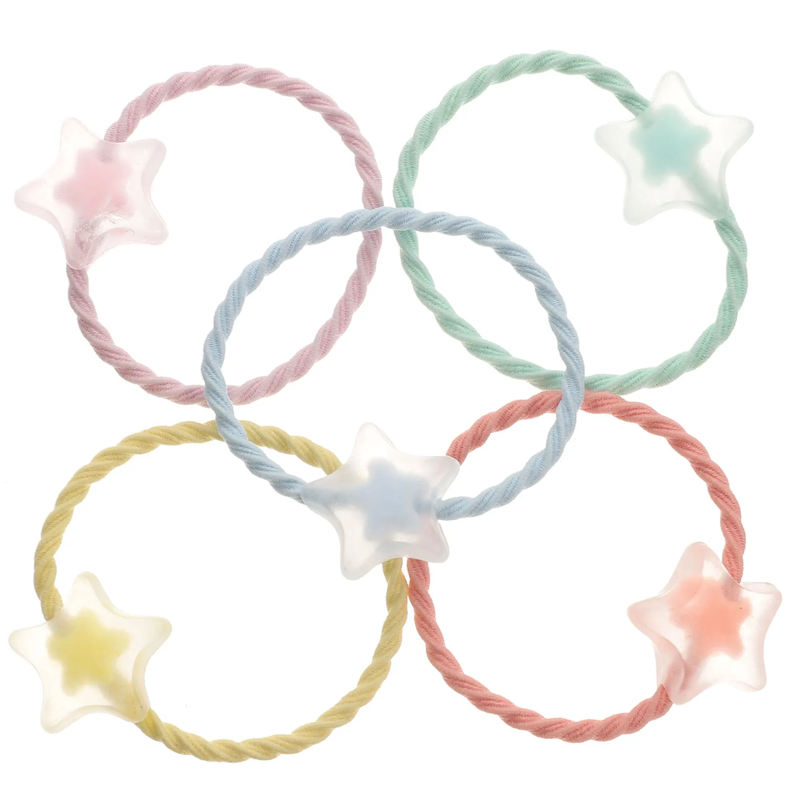 

20pcs Elastic Thread Ties Stylish Accessories for Women Girls Ponytail Holders Durable Hair Rings Colorful Hair Rope Non