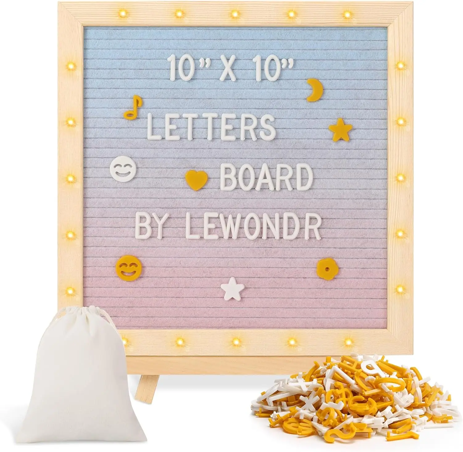 

Деревянная светодиодная доска для сообщений 10x10 с 340 буквами, сменная табличка для домашнего декора и объявлений