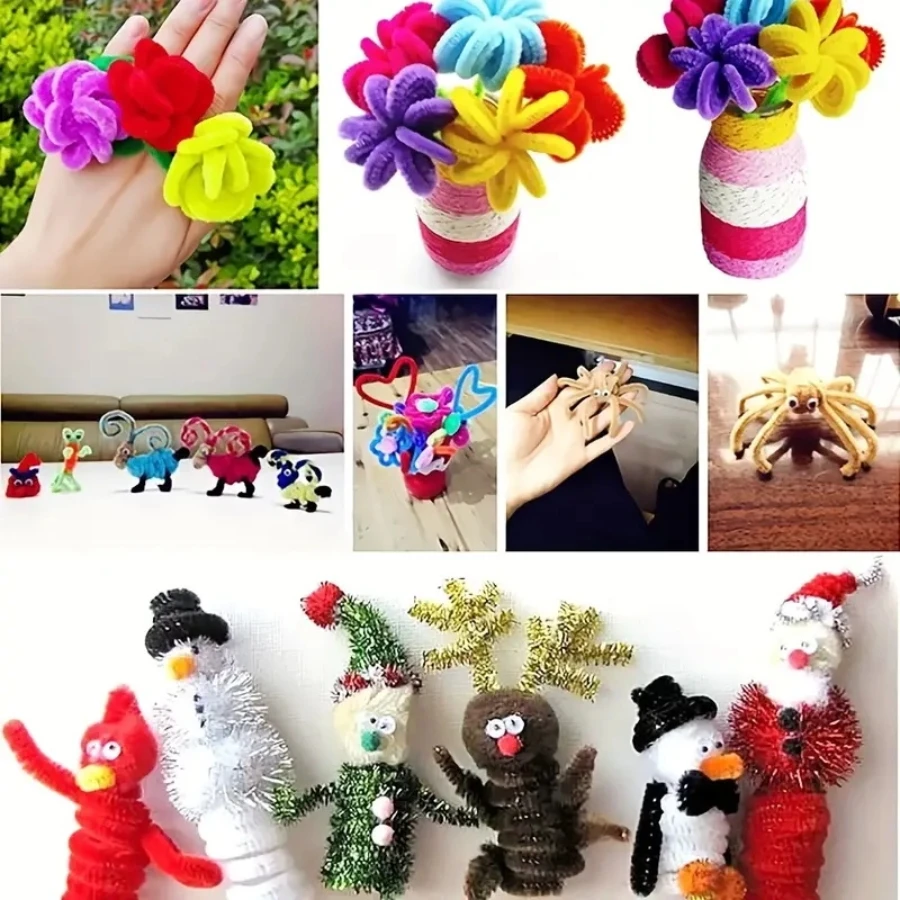 Mixed Color Pipe Cleaners, 300pcs Pipe Cleaners, 11.8ins Pipe Cleaners for Crafts, Pipe Cleaner Crafts, Creative DIY Decorations