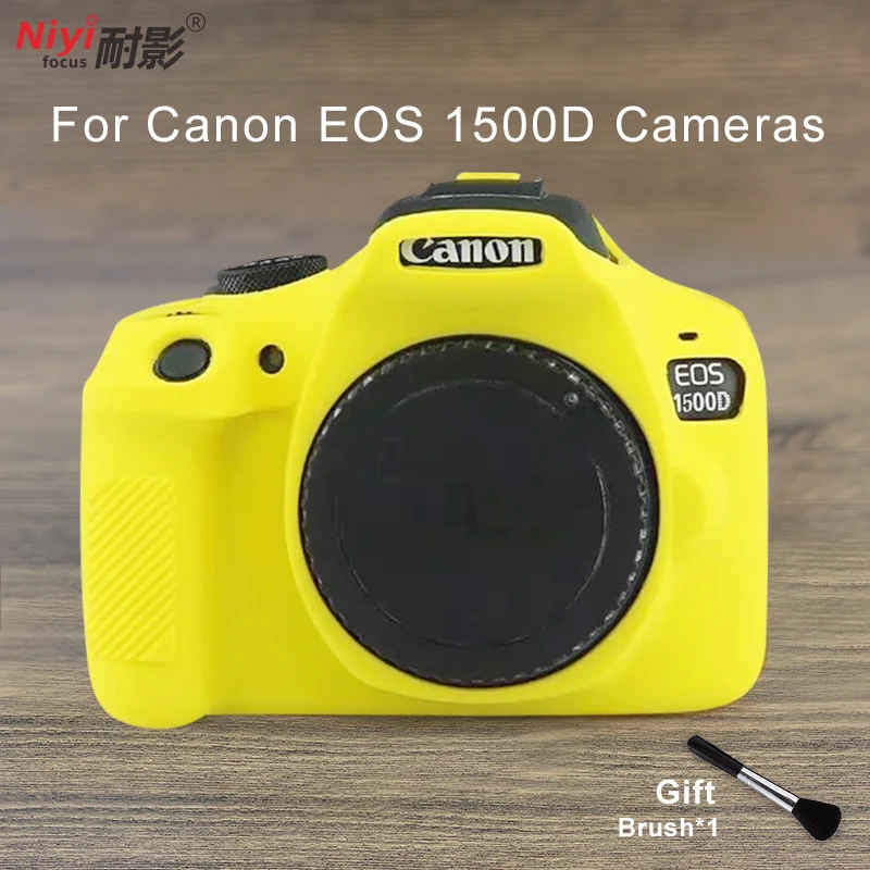Siliconen Armor Skin Case Body Cover Protector Dslr Camera Tas Voor Canon Eos 1500D