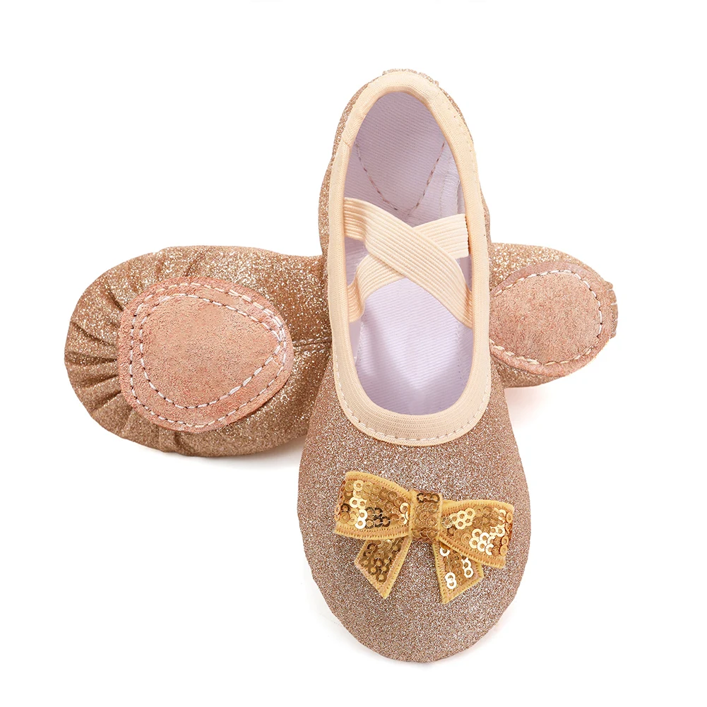 Girls Ballet Dance Shoes Women Children Ballet Dancing Shoes Flats Ladies Ballet Slippers Shoes Salsa Training Shoes Sequined