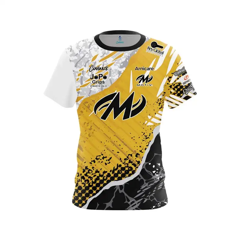 Neues Herren Motiv Purple Particle Gradient Bowling-Trikot Kurzarm Performance Sport-T-Shirt Pro Bowler Fan Casual Streetwear Top – Detail 4