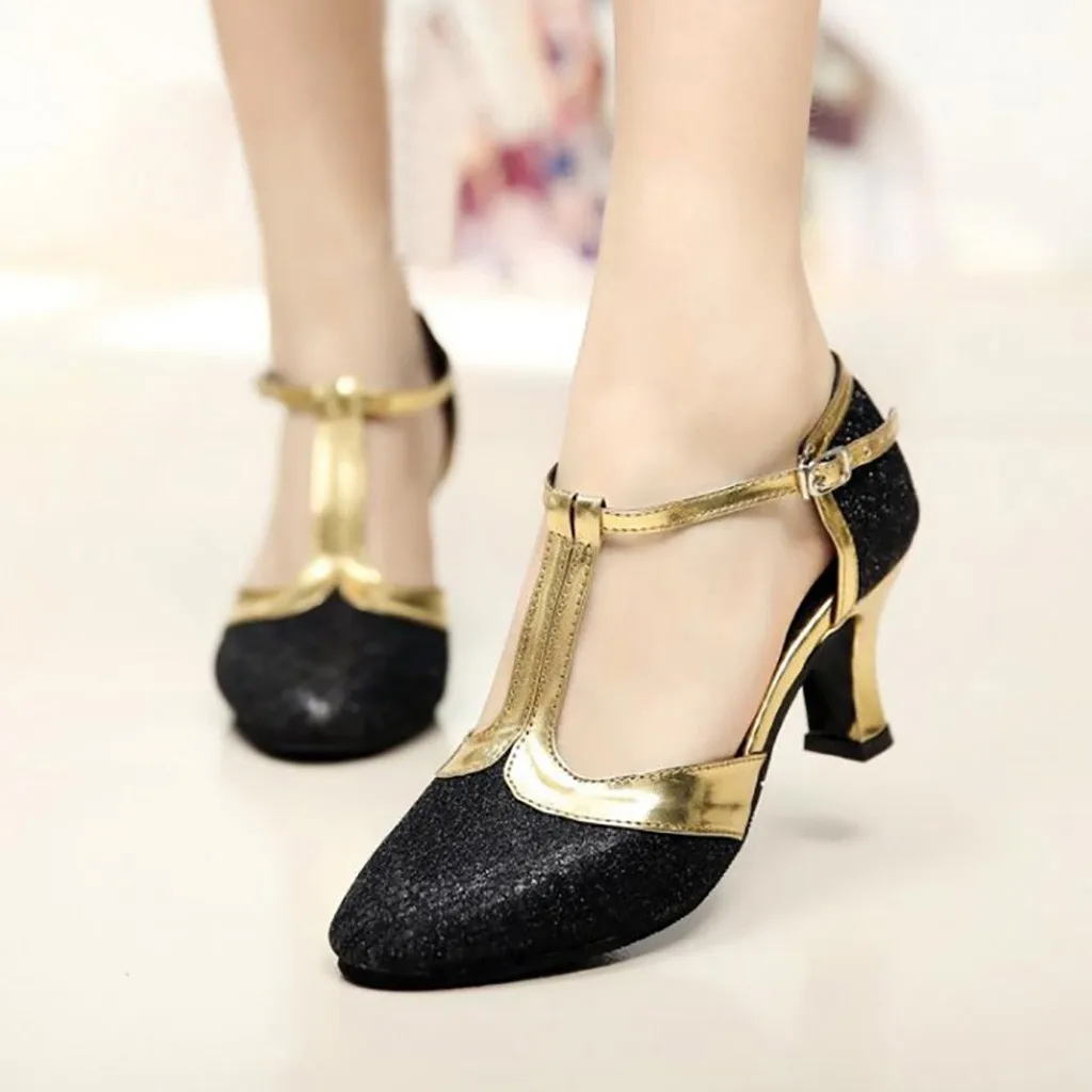 Gold High Heels Women Shoes Sandals Pumps Women Shoes Latin Dance Shoes Female Wedding Party Shoes talon femme Size 35-41