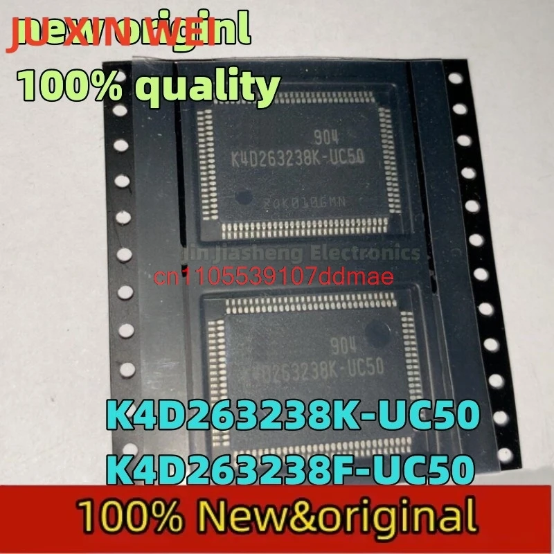 (10 قطعة) 100% جديد K4D263238K-UC50 K4D263238F-UC50 K4D263238I-UC50 QFP100 شرائح