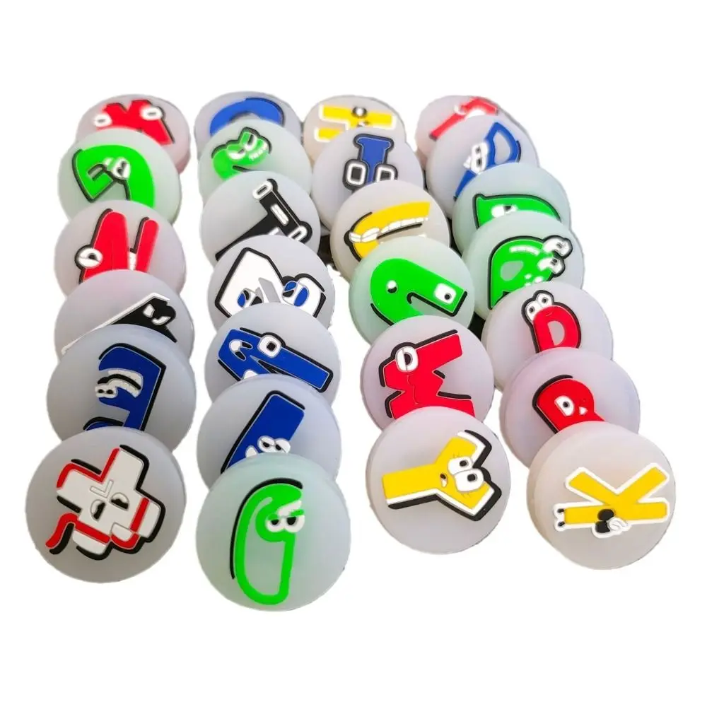 26 English Letters Tennis Shockproof Absorber Silicone Anti-Vibration Tennis Racquet Shock Absorber Cute Personality