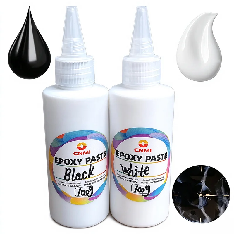 100g Pigment Paste for Epoxy Resin Concentrated & Easy to Mix Colors Opaque Liquid Epoxica Dye Set for Resin Art River Table DIY
