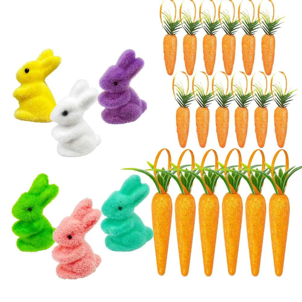 

Easter Artificial Carrots Decoration Carrot Pendant Easter Decoration 2025 Easter Hanging Decoration for Home Kids Gifts