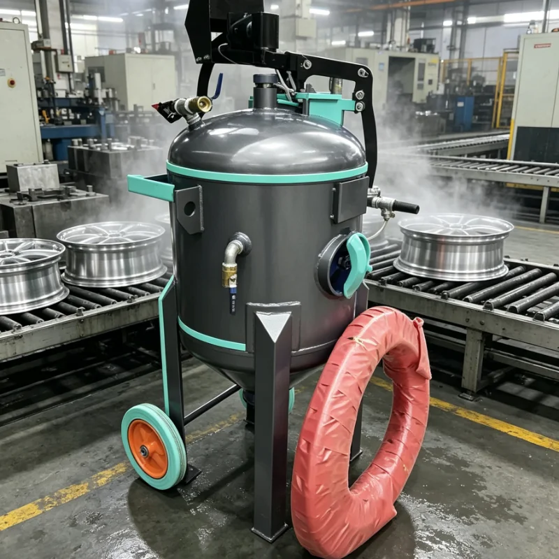 Heavy Industrial Sand Blasting Machine Pressure Sandblaster for Mining Gear Surface Strengthening and Metal Deburring Processing