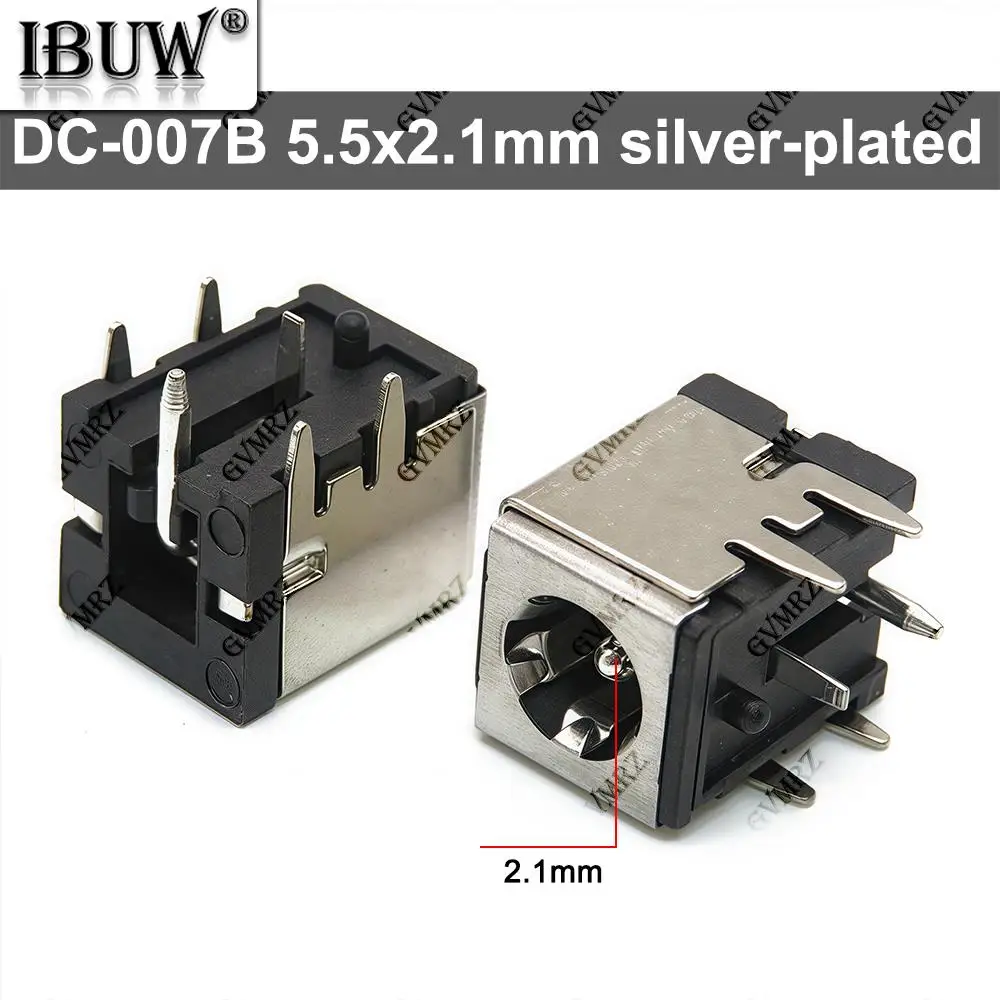 5PCS DC007B DC-007 power socket high current for monitor notebook DC socket DC007B DC female socket DC-007 high current