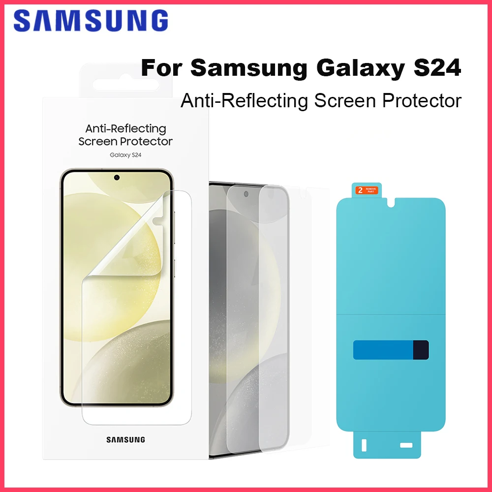 For Samsung Galaxy S24 film liquid crystal protection 2 pieces genuine AR screen protector low reflection