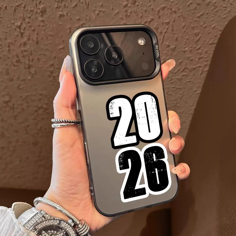 أحدث 2026 أرقام قضية الهاتف آيفون 17 16 15 14 13 12 11 برو ماكس الهواء ماتي ليزر أورورا للصدمات فوندا #4