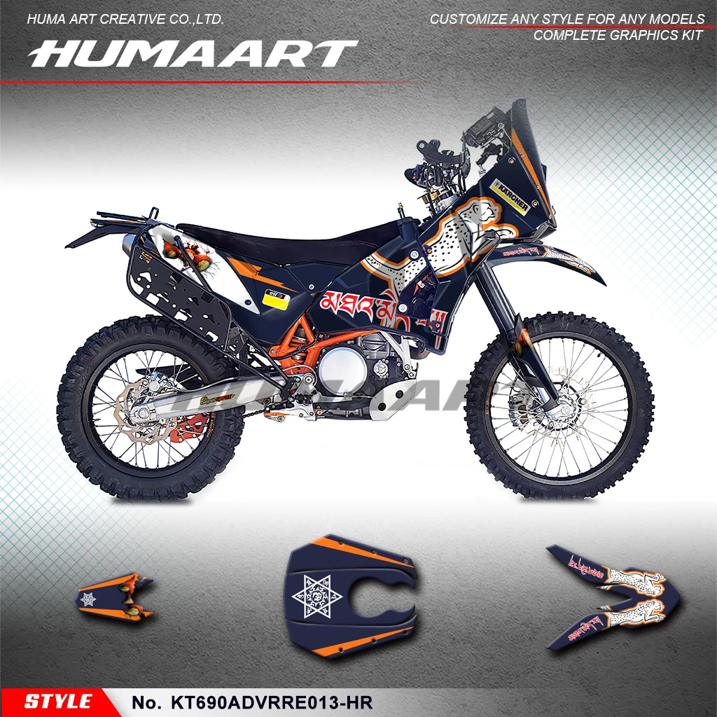 

Графические фоны Humaart для мотоцикла KTM RALLY RAID EVO2 690 ADV, KT690ADVRRE013-HR