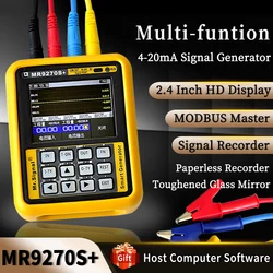 MR9270S+ Hart 4-20mA Signal Generator Calibration Current Voltage PT100 Thermocouple Pressure Transmitter Recorder PID Frequency