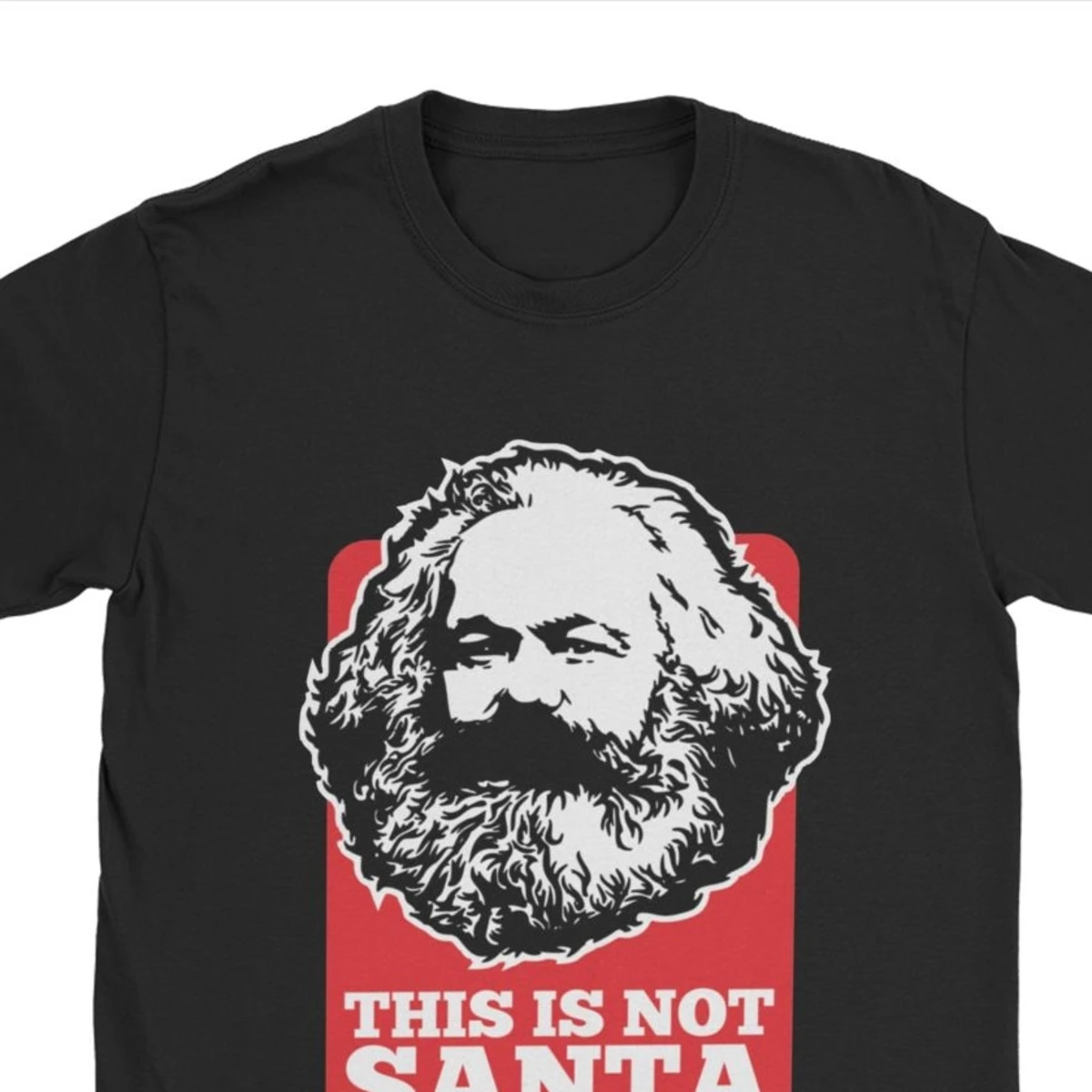 Novelty This Is Not Santa This Is Karl T Shirts for Men T Shirts Harajuku Communism Marxism Socialism Christmas