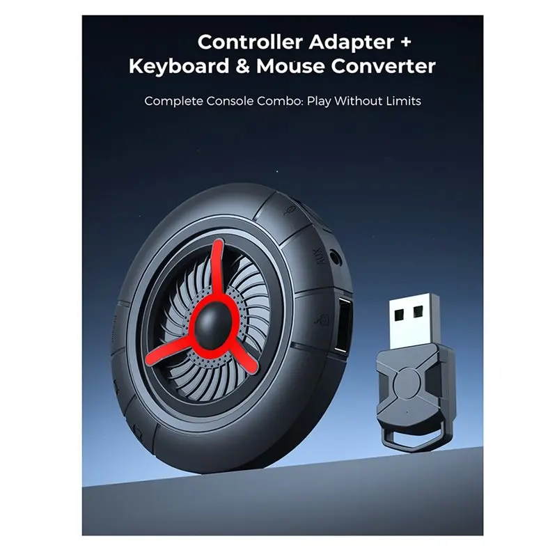 M07K-Keyboard Mouse Adapter For Xbox One For Switch 2- No Controller Required, 1000Hz Low Latency, Adaptive Console Gaming