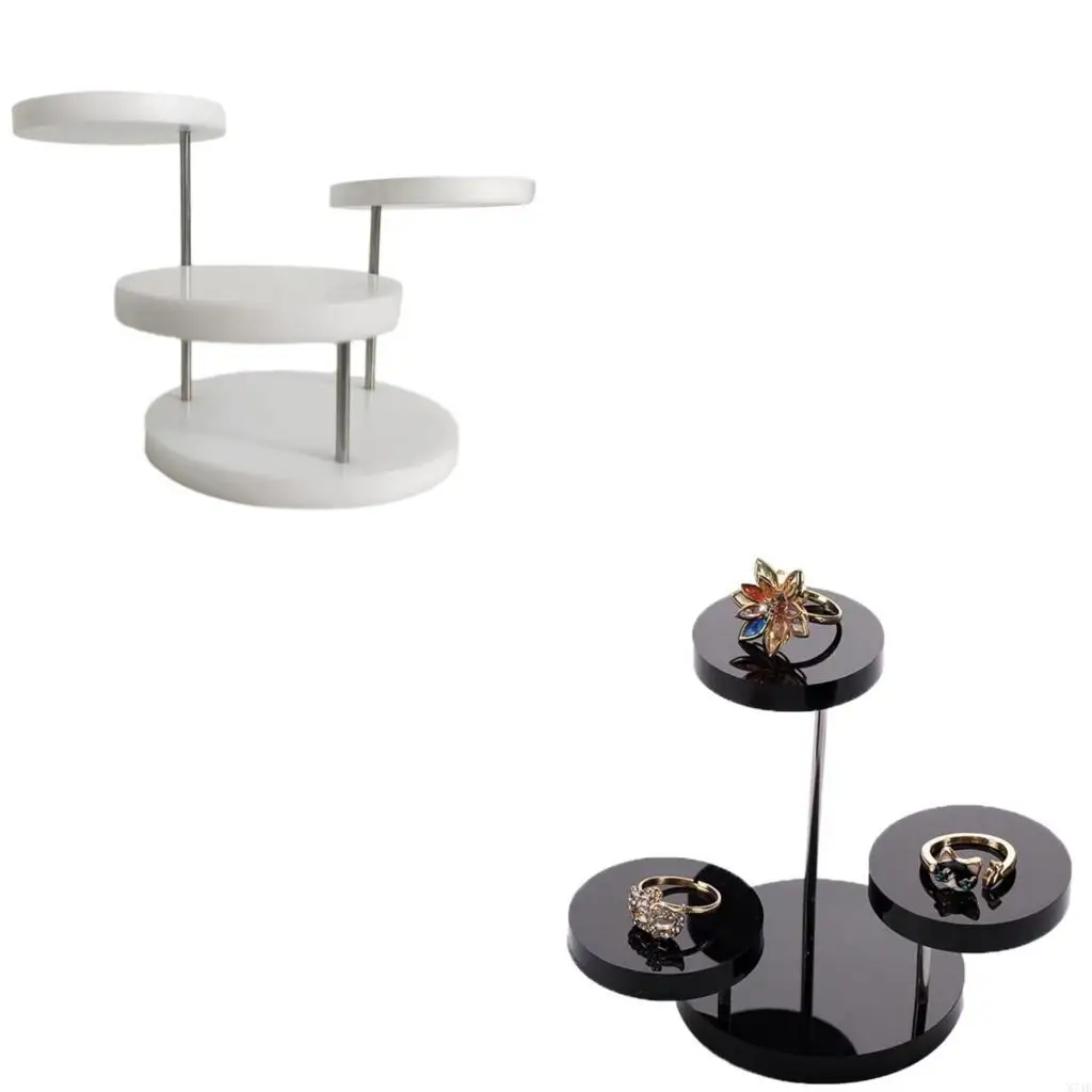 Stylish Jewelry Holder Acrylic Rings Display Stand Jewelry Storage for Rings Earrings Bracelets
