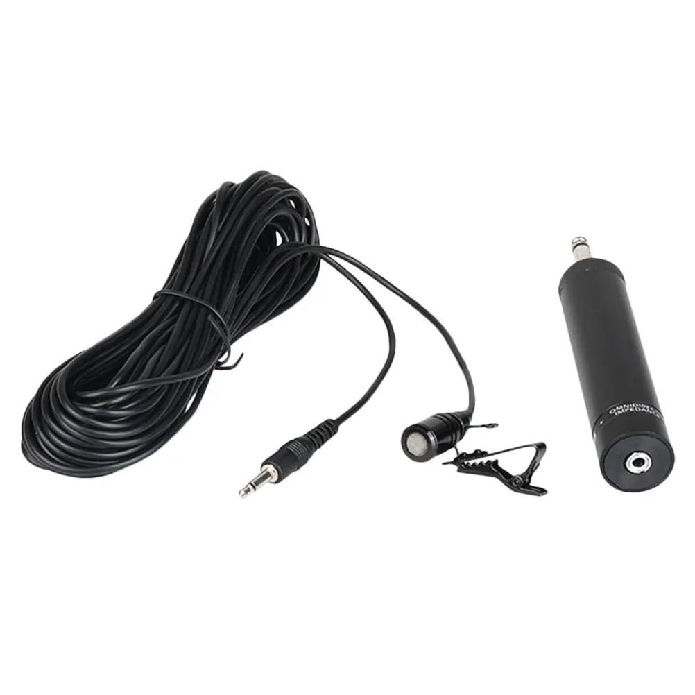 

1 set Capacitive Lapel Microphone Portable Wired Mic for Erhu Saxophone Noise Reduction High Sensitivity Durable Instrument Mic