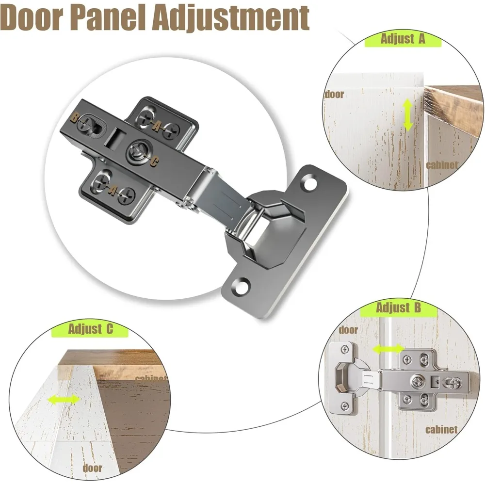 Supporto TV Farmhouse da 95", centro di intrattenimento con base in metallo e ripiani regolabili, console TV 3 in 1 con 6 ante, bianco antico