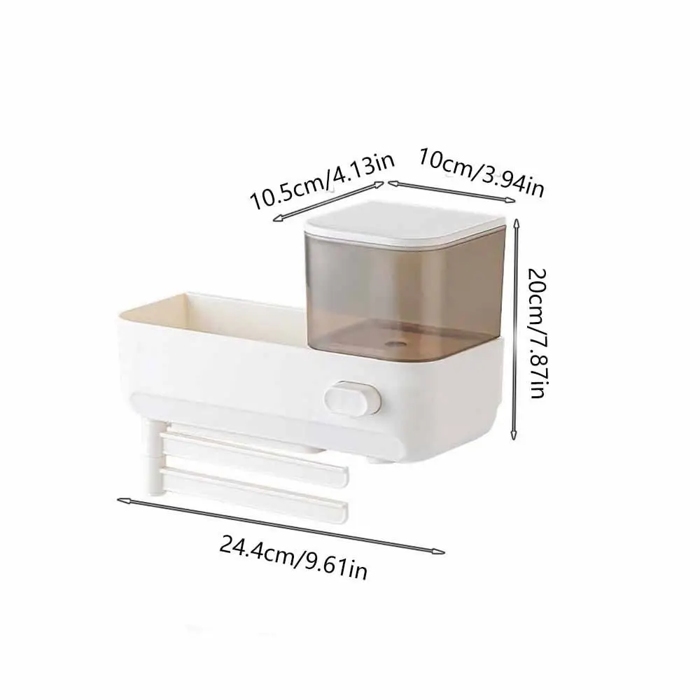 موزع صابون المطبخ المثبت على الحائط بسعة كبيرة، مزيل ضغط يدوي مع استنزاف