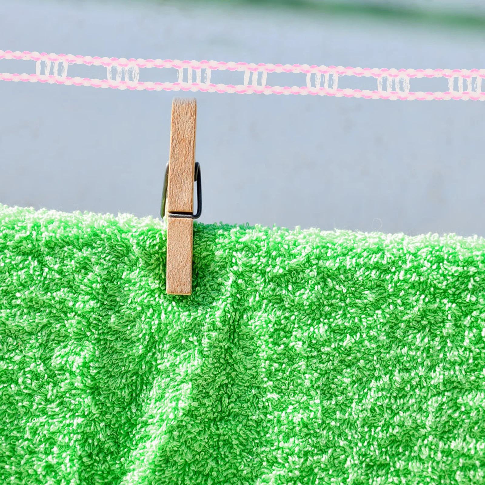 

2Pcs Sturdy Robust Clothesline Lightweight Foldable for Outdoor Travel Camping Use Clothes Line Outdoors Travel Clothesline