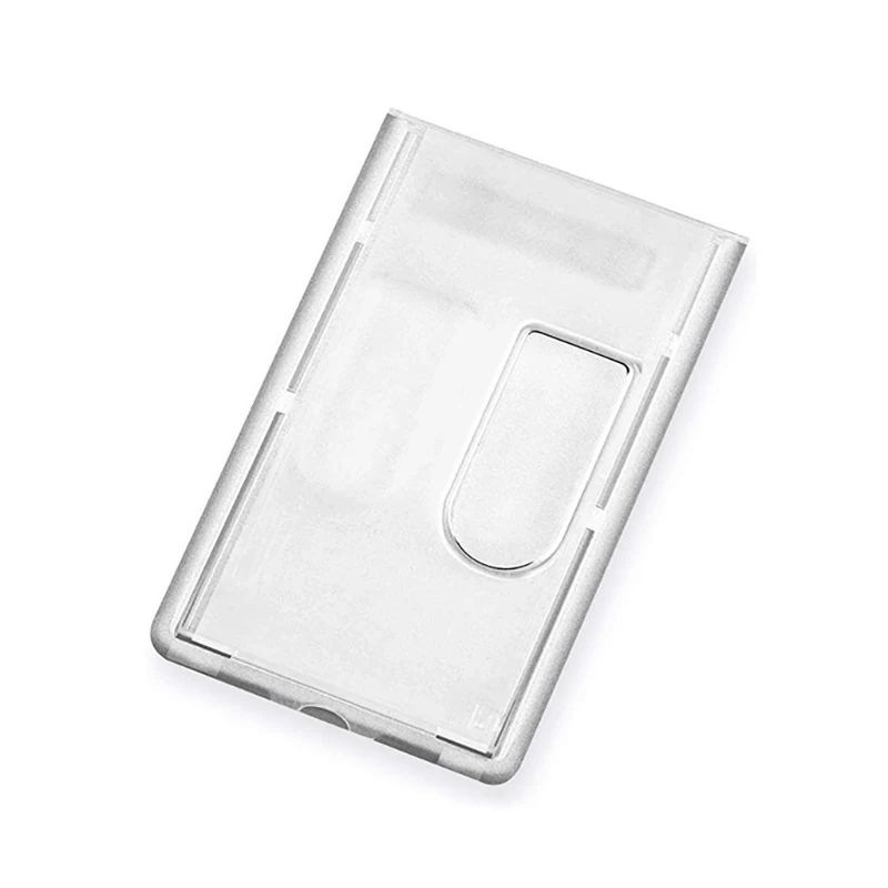 Office School Multi-use Card Protector Cover Transparent Card Holders Portable Practical Durable Card Thick Protector Sleeve