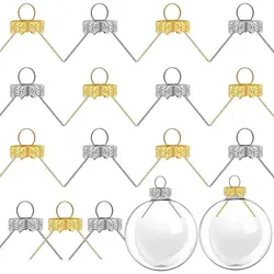 50PCS Aluminium Christmas Ball Caps Electroplating DIY Christmas Ball Ornaments Cap Gold Silver XMAS Decoration Christmas