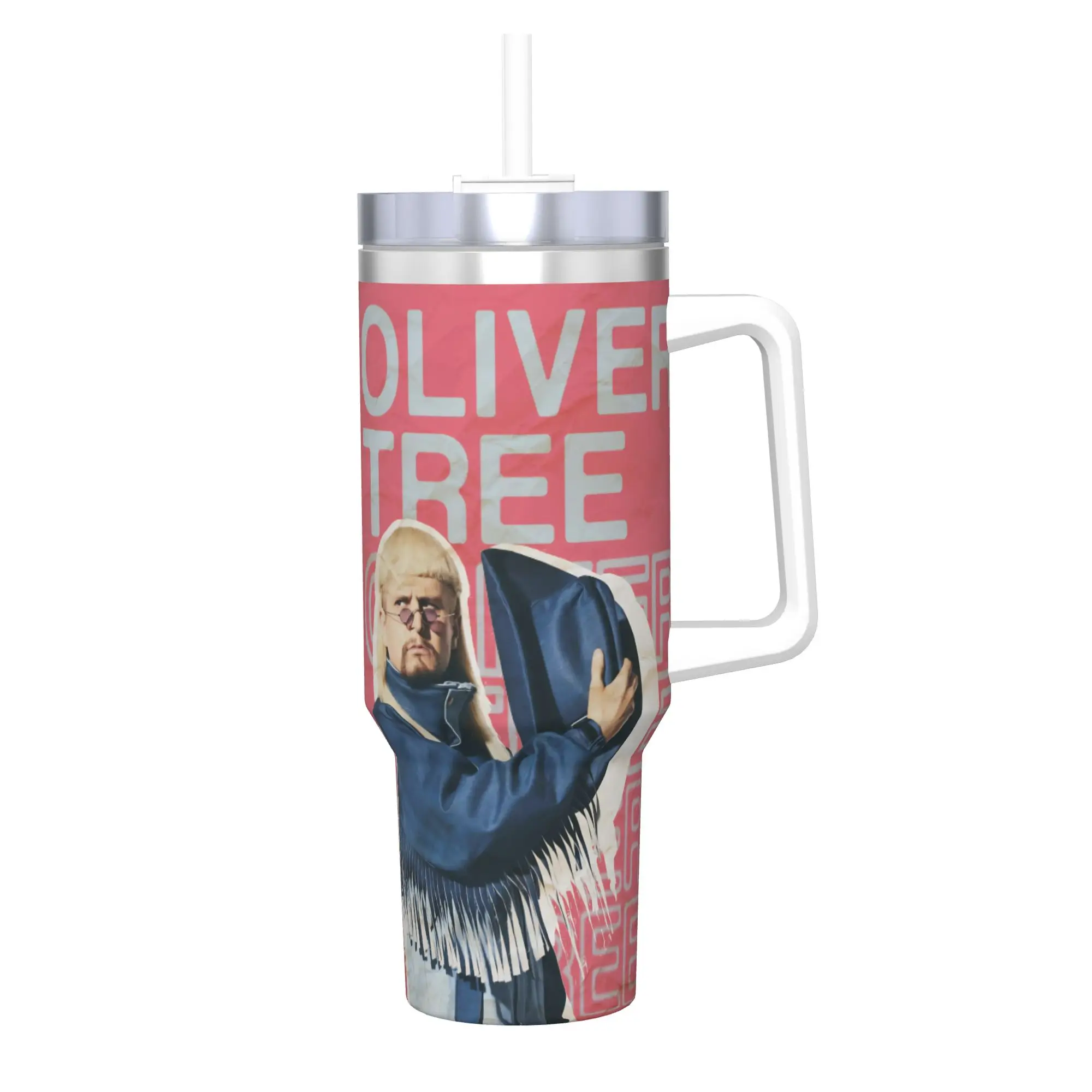 RIP Oliver Tree 1993-2026 Tumbler 40oz Stainless Steel Double Wall Vacuum Insulated  Travel Mug With Straw