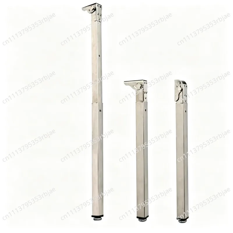 Stainless Steel Cassette Folding Retractable Foot RV Bar Dining Table Legs Push-Pull Speed Adjustment Portable Accessories