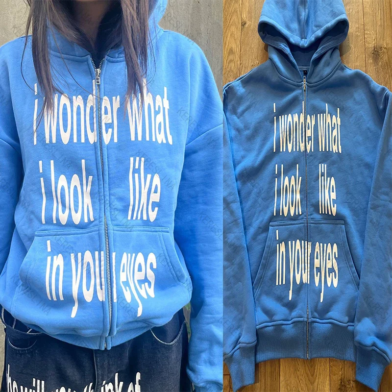 Street Fashion Zip Up Hoodie - 2026 Retro High Street hip pop